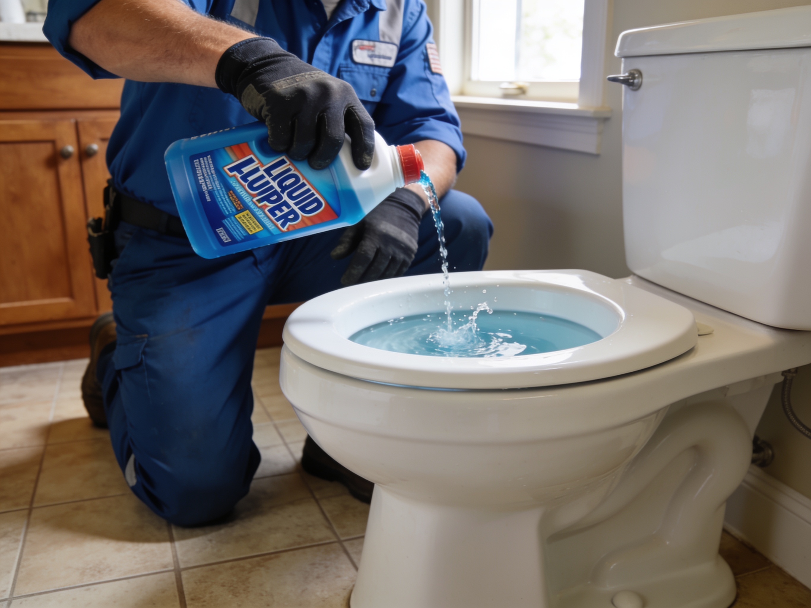 can liquid plumber be used in toilets